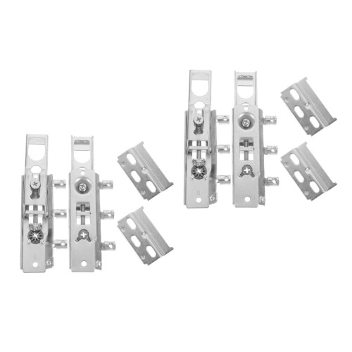 2 Sets Kitchen Cabinet Door Hinges Hidden Cold-Rolled Steel 2