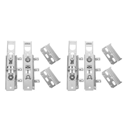 2 Sets Kitchen Cabinet Door Hinges Hidden Cold-Rolled Steel 1