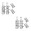 2 Sets Kitchen Cabinet Door Hinges Hidden Cold-Rolled Steel 4