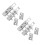 2 Sets Kitchen Cabinet Door Hinges Hidden Cold-Rolled Steel 8