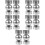10 Pcs Adjustable Stainless Steel Round Handrail Extension Connector 9