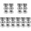 10 Pcs Adjustable Stainless Steel Round Handrail Extension Connector 4