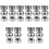10 Pcs Adjustable Stainless Steel Round Handrail Extension Connector 5