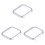 3Pcs Silver Plating Shell Cover for Iwatch4 Watch Protector 2