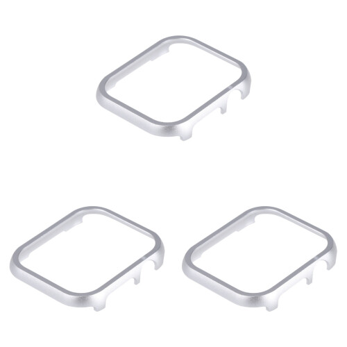 3Pcs Silver Plating Shell Cover for Iwatch4 Watch Protector 1