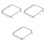 3Pcs Silver Plating Shell Cover for Iwatch4 Watch Protector 3
