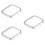 3Pcs Silver Plating Shell Cover for Iwatch4 Watch Protector 7
