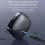 Trådlöst Bluetooth-headset Semi-in-Ear med digital display, vit 4