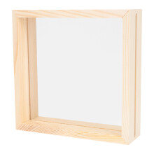 2Pcs Dried Flower Specimen Frame Diy Wooden Display