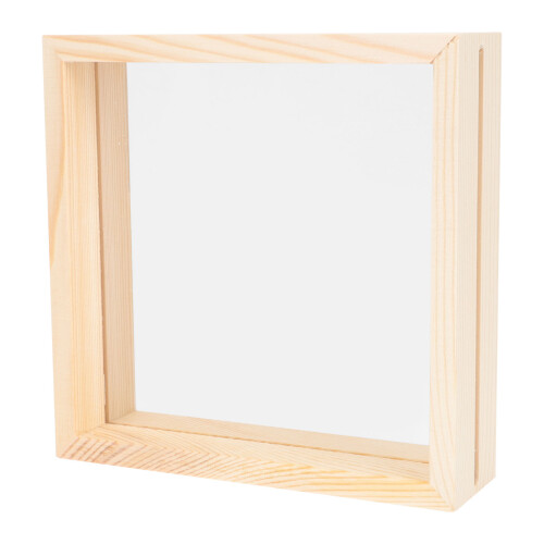 2Pcs Dried Flower Specimen Frame Diy Wooden Display