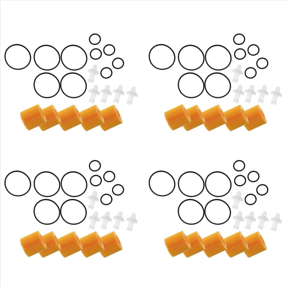 5 Pcs Oil Filter Set 04152-Yzza6 For Prius Im Xd 4712746195785
