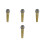 4Pcs Plastic Golden Microphone Props Fake Mic for Costume and Stage 8