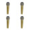 4Pcs Plastic Golden Microphone Props Fake Mic for Costume and Stage 10