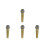 4Pcs Plastic Golden Microphone Props Fake Mic for Costume and Stage 6