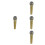4Pcs Plastic Golden Microphone Props Fake Mic for Costume and Stage 7