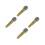 4Pcs Plastic Golden Microphone Props Fake Mic for Costume and Stage 4