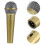 4Pcs Plastic Golden Microphone Props Fake Mic for Costume and Stage 11