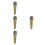 4Pcs Plastic Golden Microphone Props Fake Mic for Costume and Stage 9