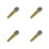 4Pcs Plastic Golden Microphone Props Fake Mic for Costume and Stage 5