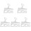 20 Pcs Acrylic Charcuterie Board Handle Stencil Cutting Template 4
