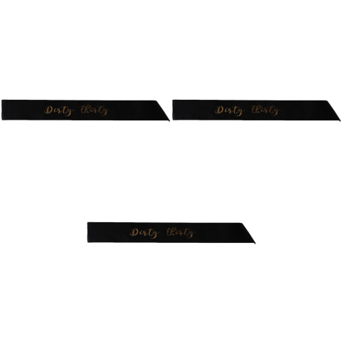 3 Pcs 30th Birthday Party Etiquette Belt Shoulder Strap 2