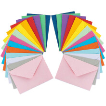 250Pcs Assorted Solid Color Envelopes Card Pouches for Invitations