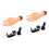 Set Of 2 Simulation Practice Hand Mold Support Fake Nail Model For 4