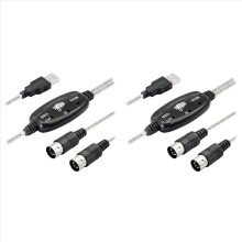 Adaptor cablu MIDI USB, A mascul la MIDI DIN cu LED pentru tastatură