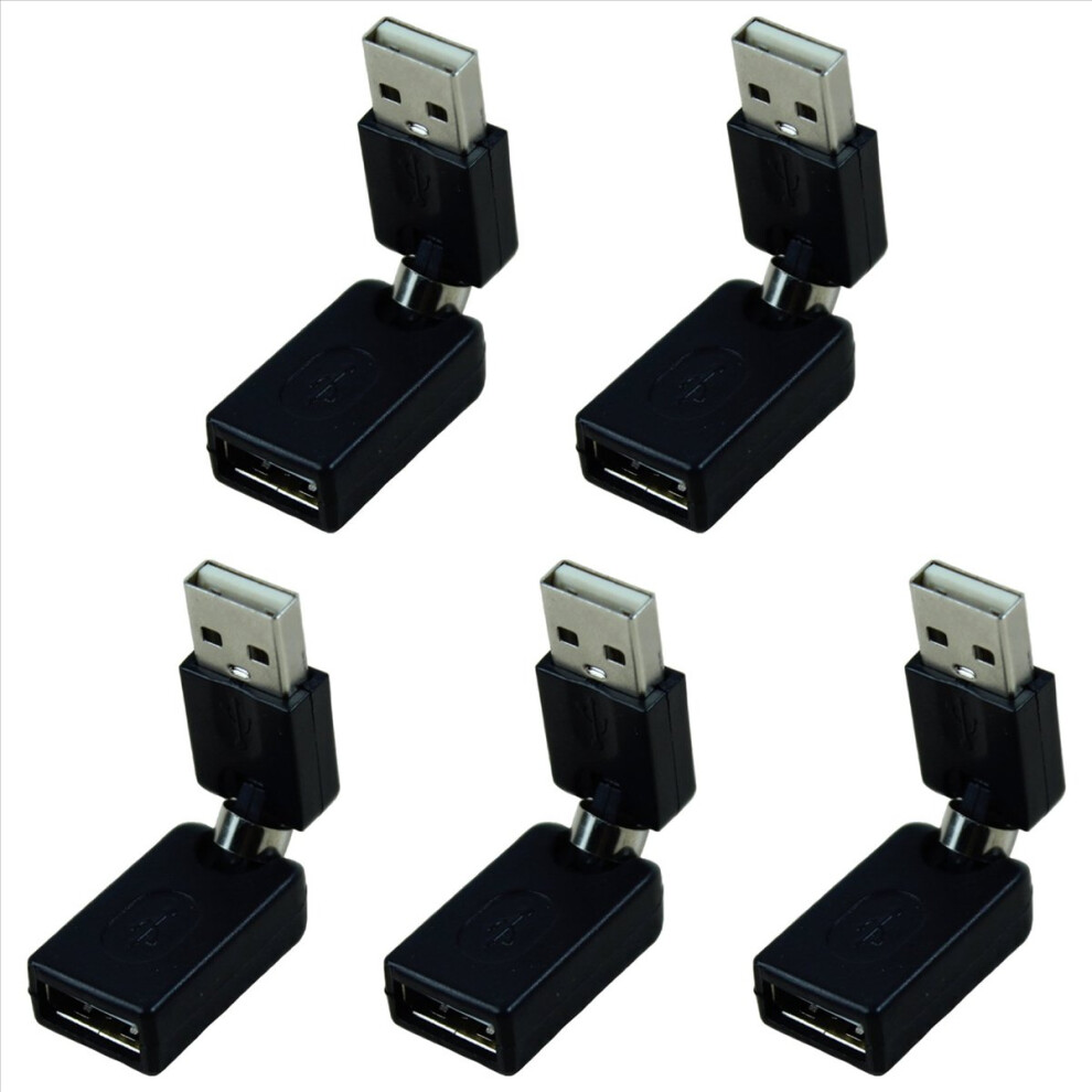 Usb2.0 360Degree Rotation Extension Adapter(Black) Black 4853702888010