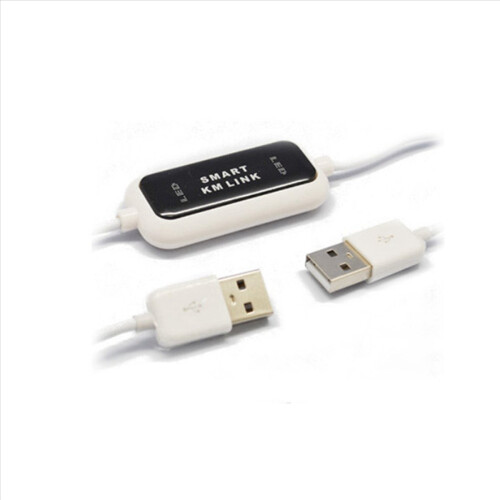 USB 2.0 Smart KM Link PC til PC Tastatur Mus Del Synkroniser Data Link 2