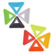 16 Pcs Portable Soccer Cones Multi-Function Agility Disc Cones