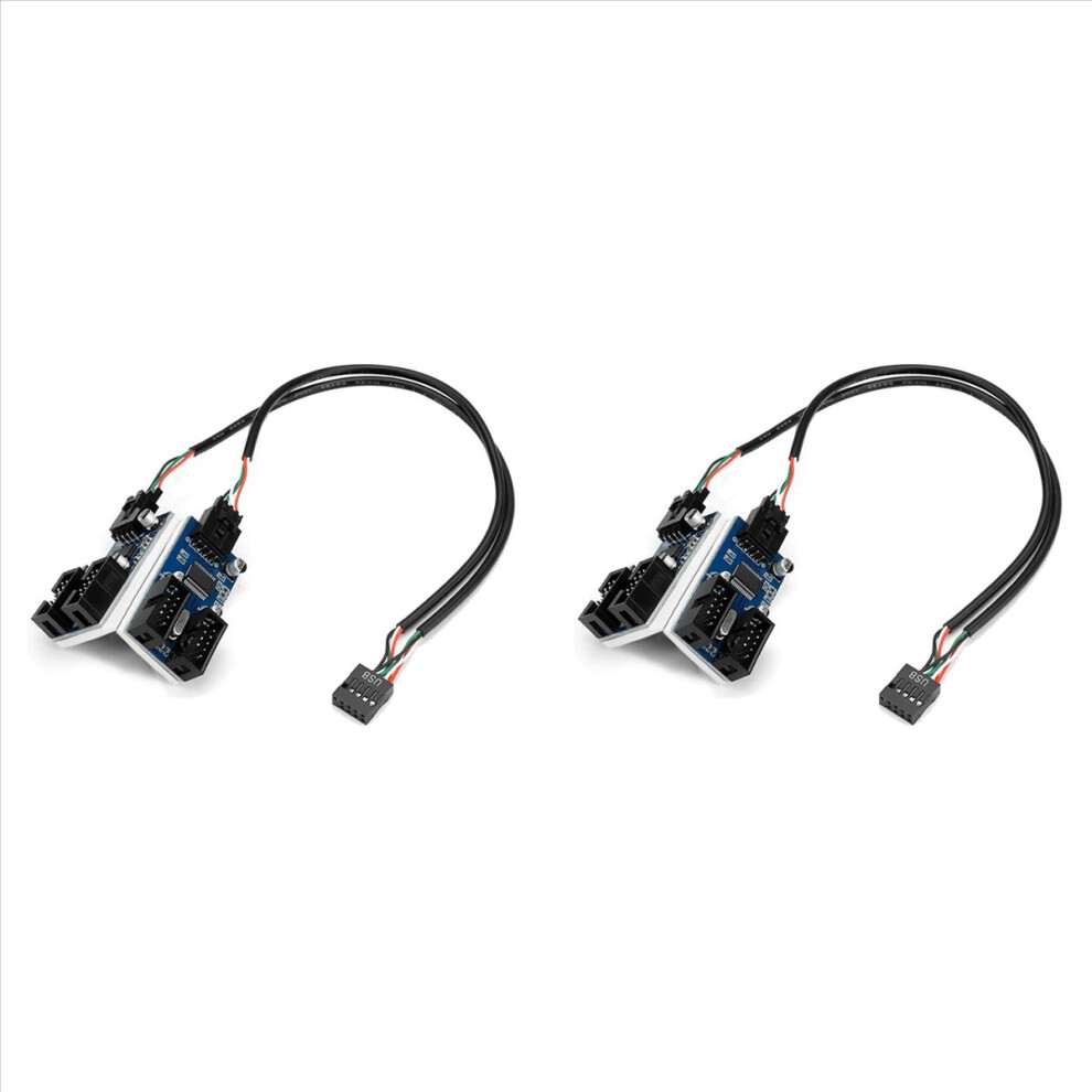 Motherboard Usb 2.0 9Pin Header 1 To 4 Extension Hub Splitter Adapter 4712746187094