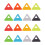 16 Pcs Portable Soccer Cones Multi-Function Agility Disc Cones 10