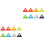 16 Pcs Portable Soccer Cones Multi-Function Agility Disc Cones 8
