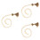 3Pcs Weaving Doorbell Chain For Dogs 6