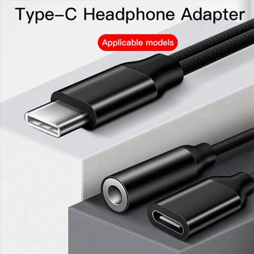 Type C to 3.5mm Charge Audio Adapter for Smartphone Splitter 2