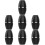 7Pcs Oil Absorbing Volcanic Face Roller Stick Mini Massager 9