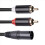 Stereo Audio Cable Amplifier Mixing Plug AV Cable 2M 5