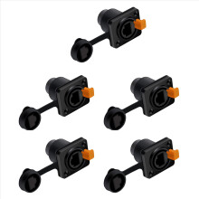 RJ45 Waterproof Network Connector 8P8C Female Panel Sockets(Style 2)
