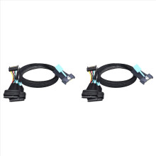 Cablu adaptor SAS MCIO 8i 74P la Dual SFF 8639 pentru server, 0,5 m