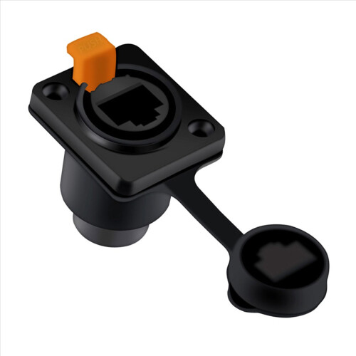 RJ45 Waterproof Network Connector 8P8C Female Panel Sockets(Style 2) 1