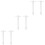 3 Pieces T-Shaped Ruler Drawing Student Multi Functional Measuring 5