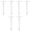 3 Pieces T-Shaped Ruler Drawing Student Multi Functional Measuring 3