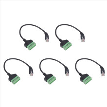 RJ45 Male to 8 Pin Extension Cable for Cat5/6/7 Ethernet Extender AV