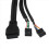 5,25 tommer stationær pc-kabinet med internt frontpanel, USB-hub, 2 porte 6