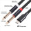 USB C til dobbelt 6,35 mm lydkabel type C til dobbelt 6,35 mm, 1 meter 3