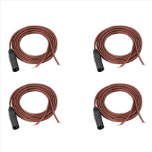 XLR højttalerkabel, forgyldt XLR 3-benet hanstikkabel
