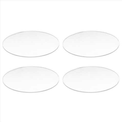 Transparent 3mm thick Mirror Acrylic round Disc Diameter:85mm