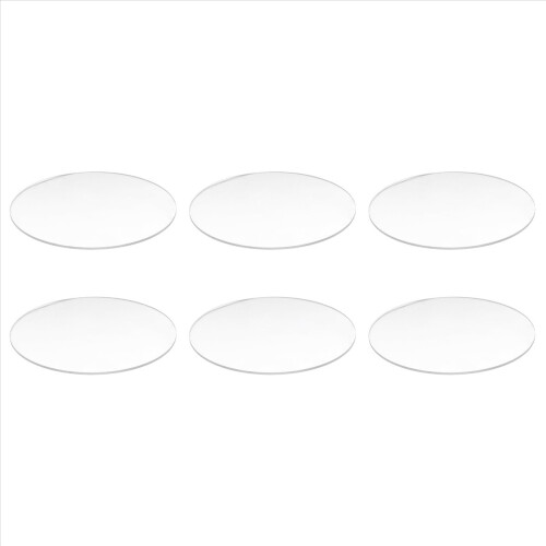 Transparent 3mm thick Mirror Acrylic round Disc Diameter:70mm