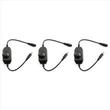 DC 12V-24V 6A lysdæmper, til LED-slyngelys 3528, 5050, 5630 (sort)